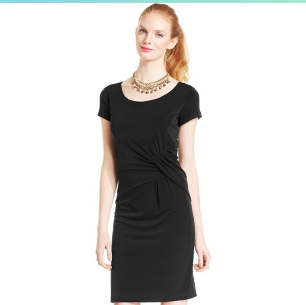 B-slim black dress.